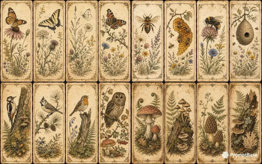 Vintage Natural History Specimen Panels
