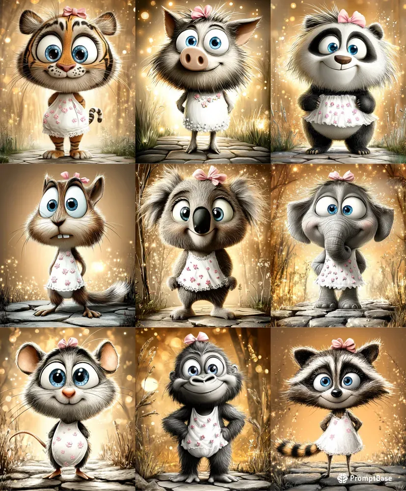 Enchanted Baby Animal Illustrations