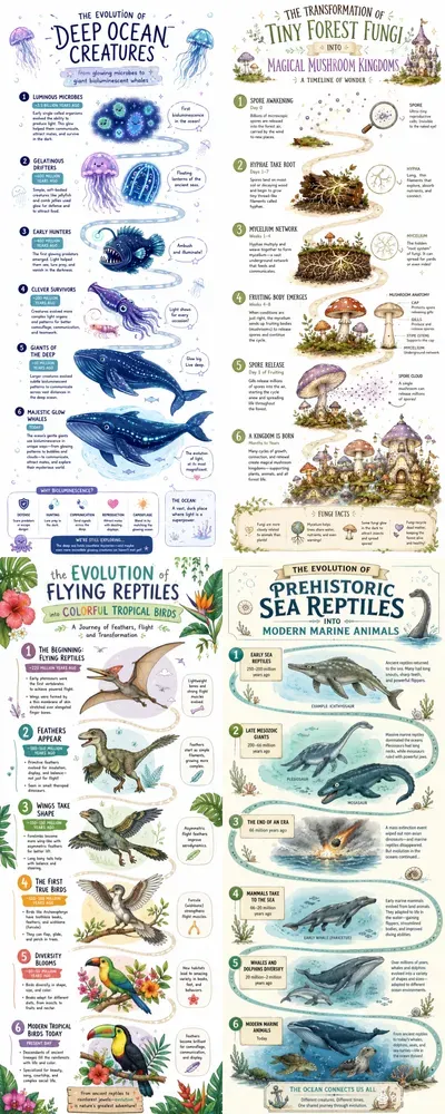 Evolution Journey Infographics