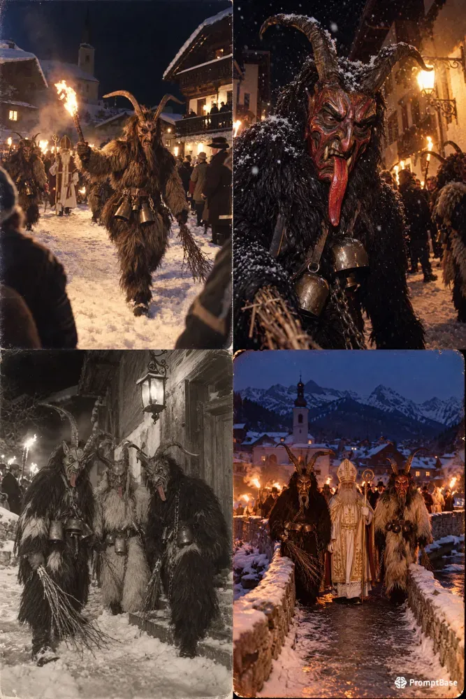 Vintage Krampus Night Photos