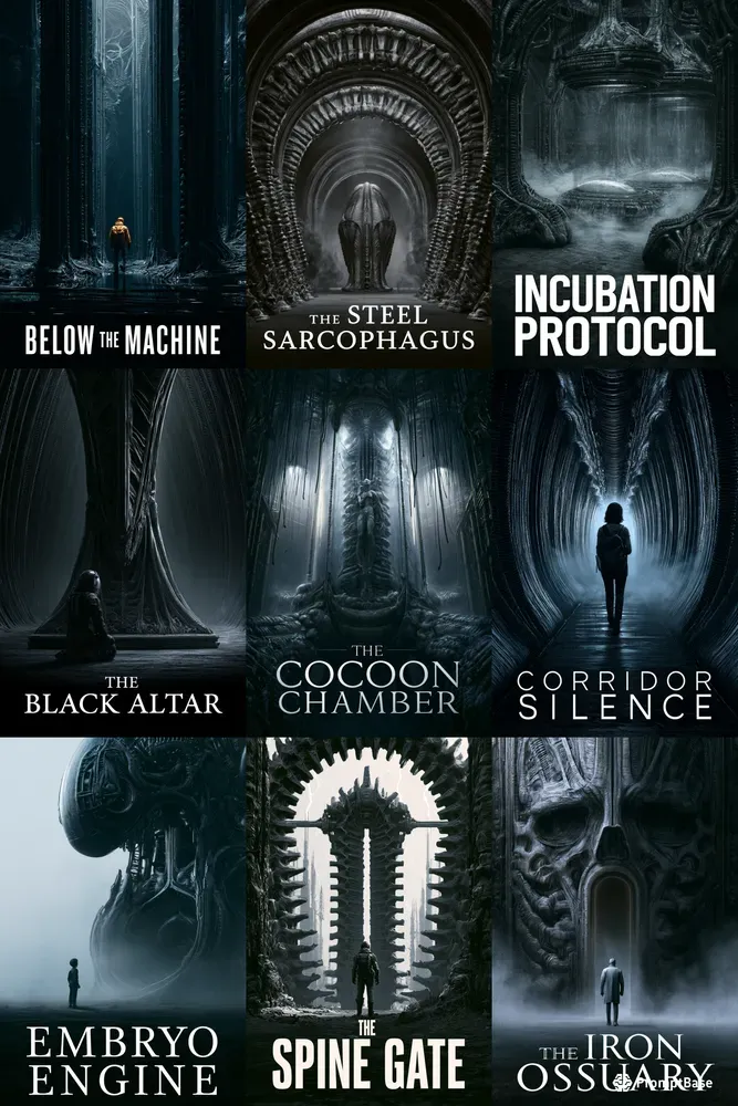 Biomechanical Scifi Horror Covers