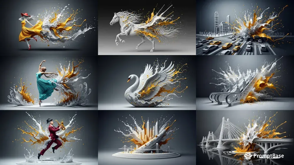 Dynamic Urban Paper Art