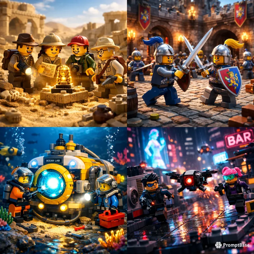 Cinematic Lego Scene Generator