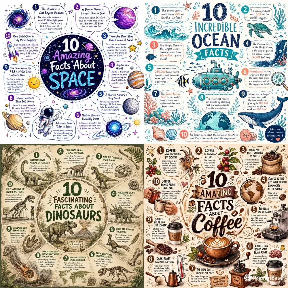 10 Facts Infographic Generator