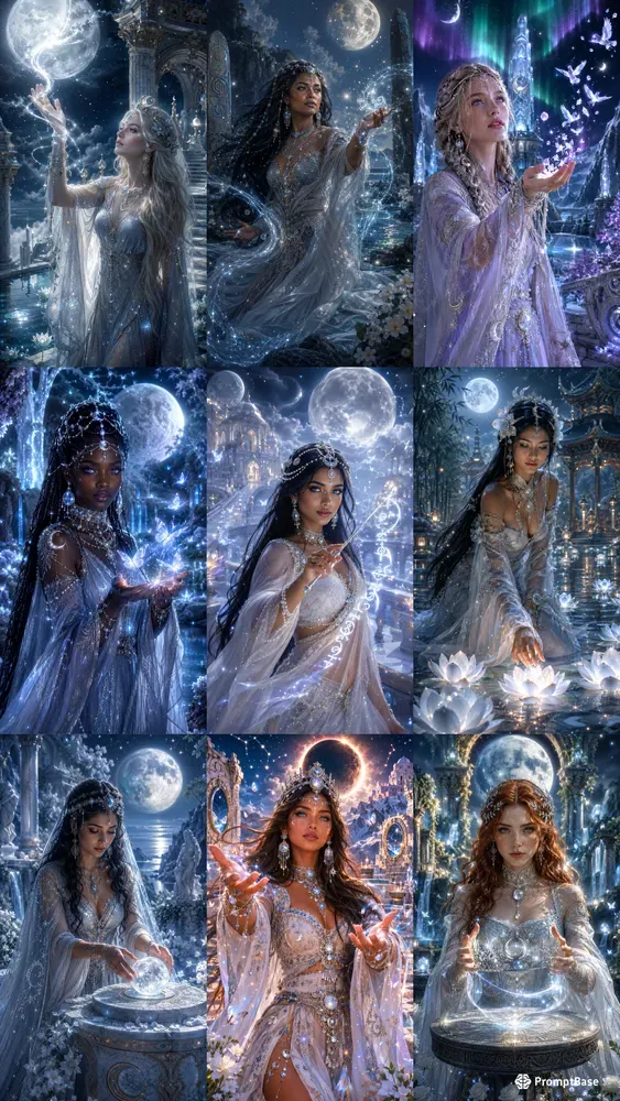 Beautiful Moon Goddesses