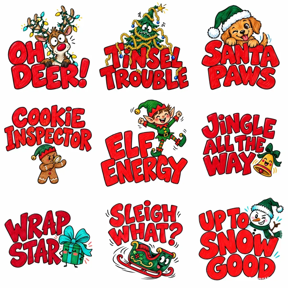 Playful Christmas Doodles