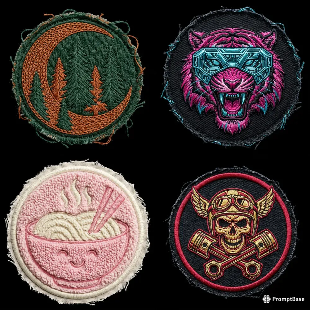 Ultrarealistic 3D Embroidered Patches