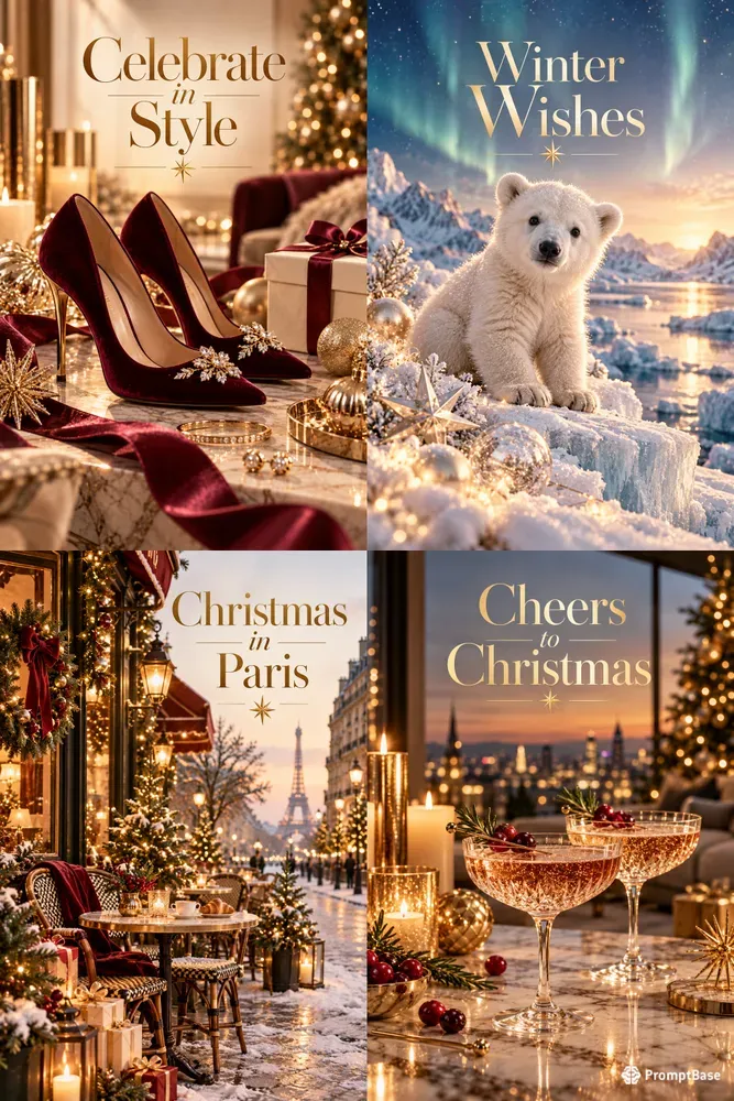 Festive Elegance Christmas Cards