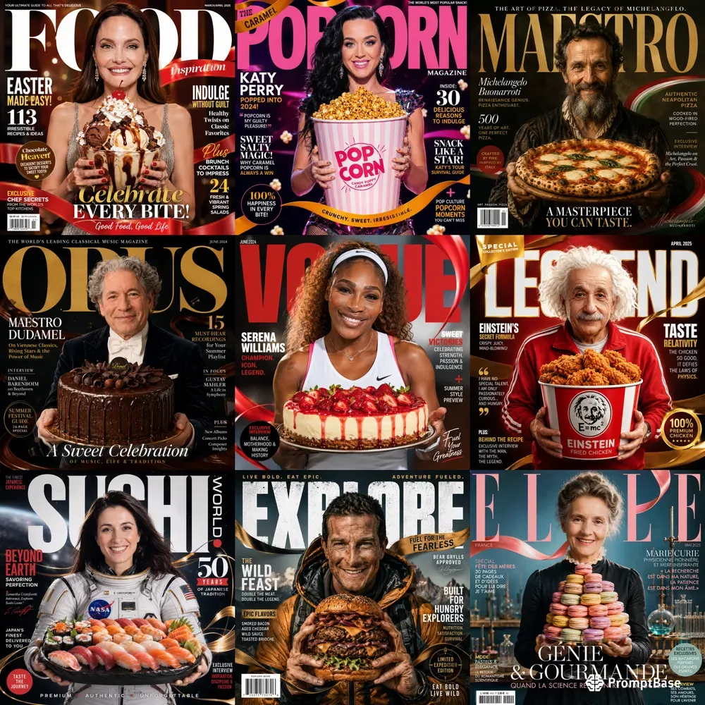 Luxury Food Cover Ad Maker Pros
