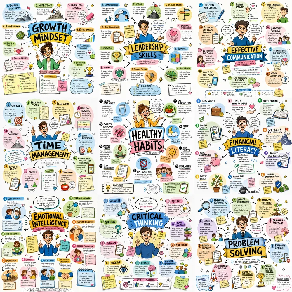 Educational Sketchnote Infographics