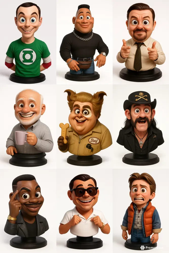 Photos Into Stylized 3D Cartoon Busts
