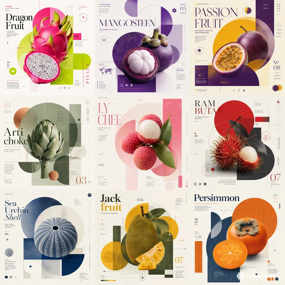 Modern Abstract Editorial Posters