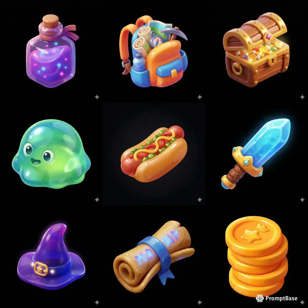 Isometric Casual Mobile Game Objects