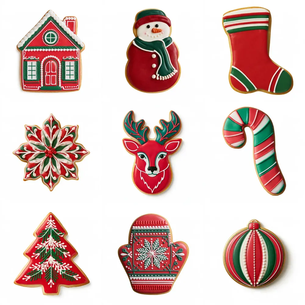 Iced Cookie Christmas Cliparts