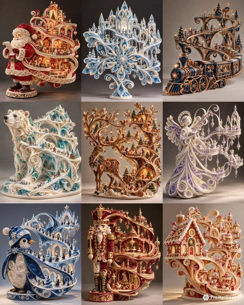 Christmas Impossible Quilling Worlds