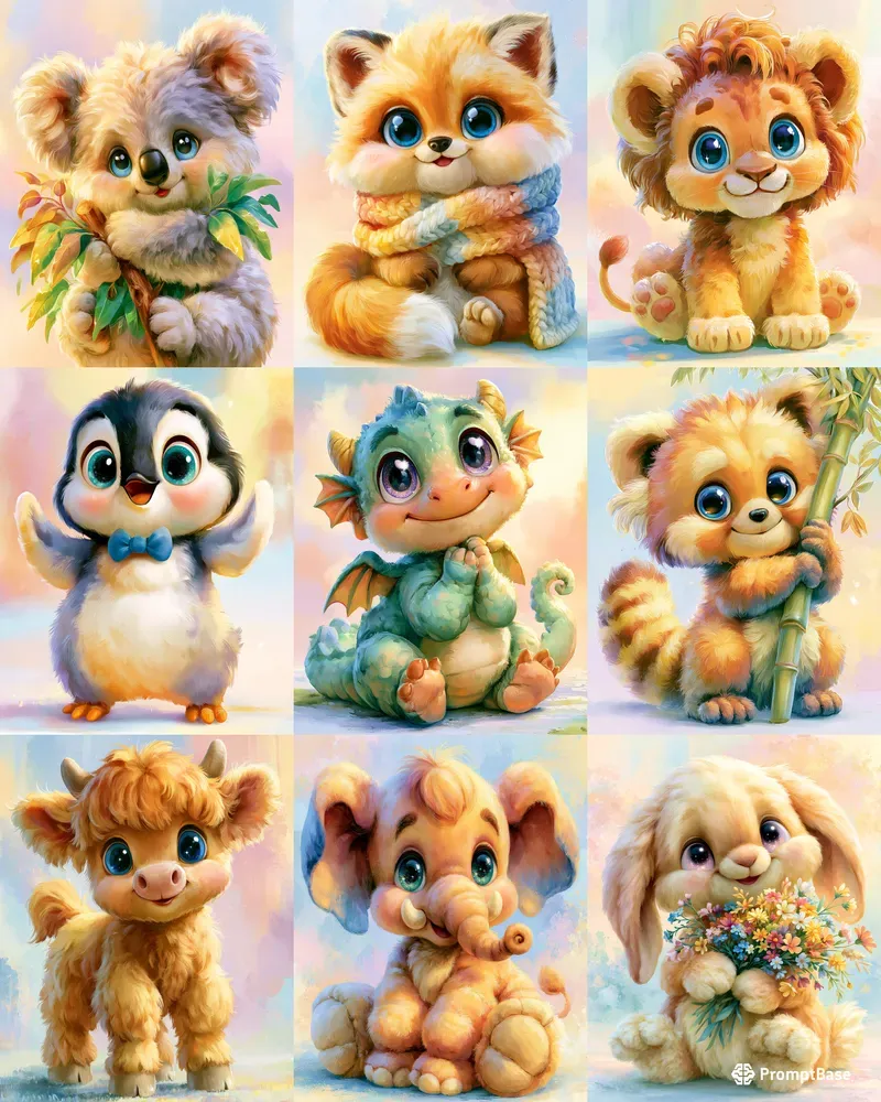 Plush Storybook Animals