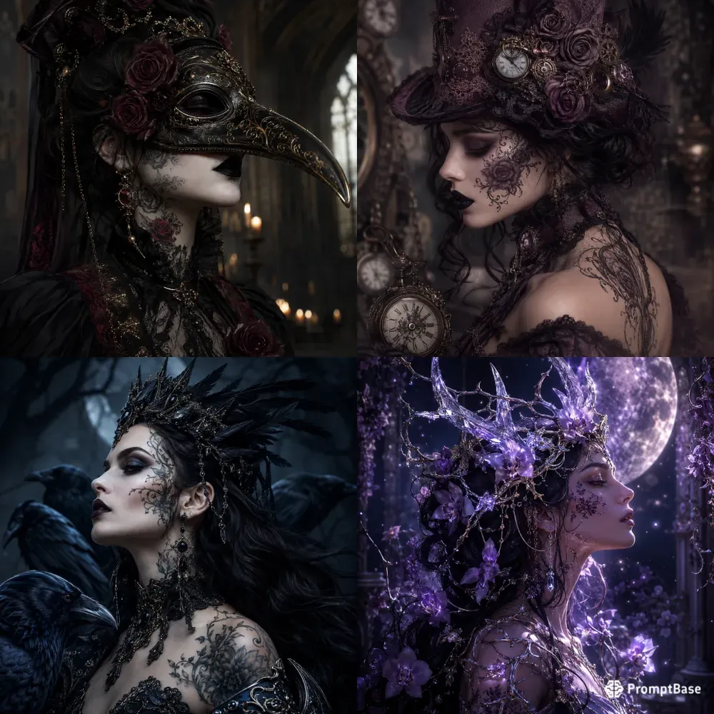 Gothic Bloom Portraits