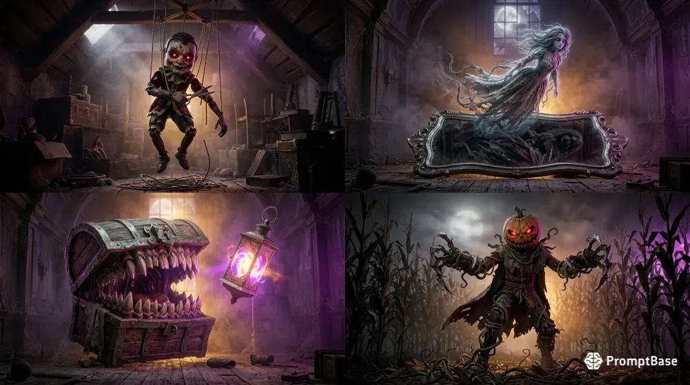 3D Dark Fantasy Horror Generator