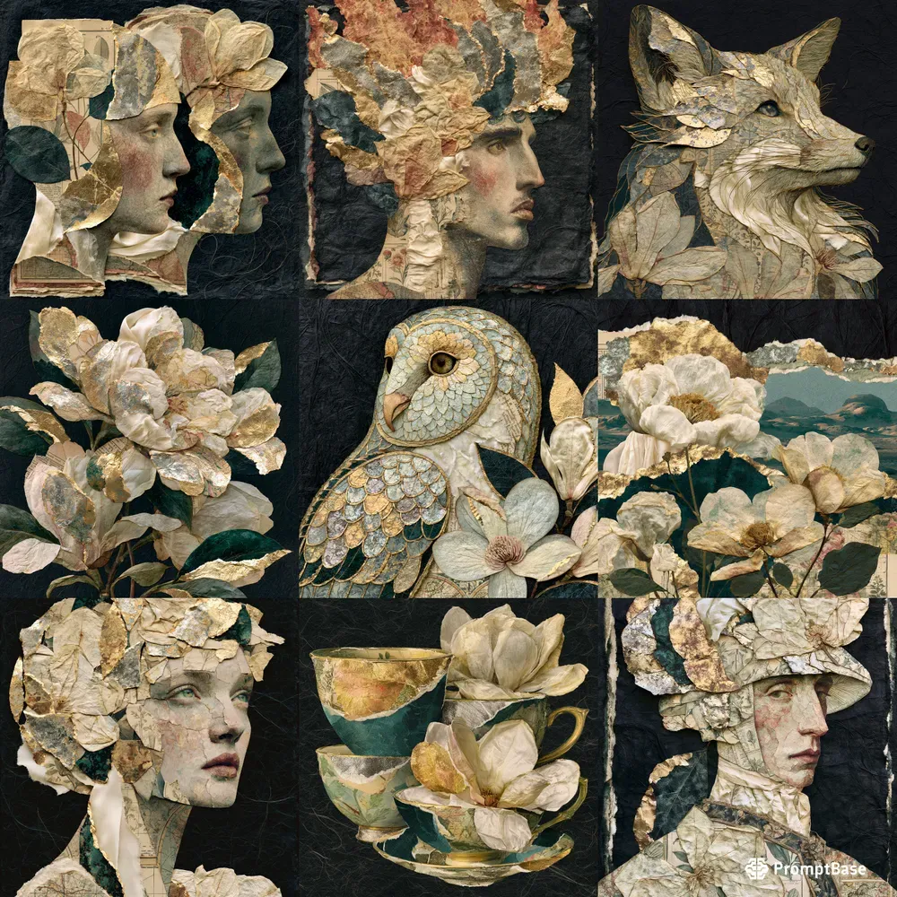 Gilt Botanical Relics
