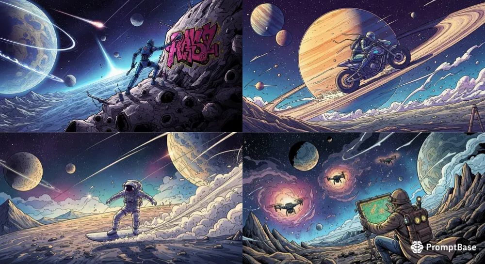 Cosmic Comic Canvases