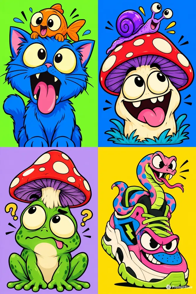 Surreal Cartoon Character Masters