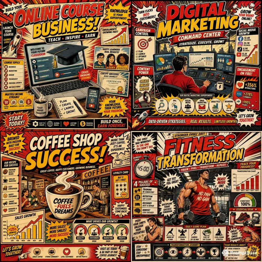 Comic Infographic Poster Makers