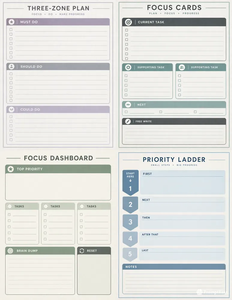 ADHD Adult Planner Templates