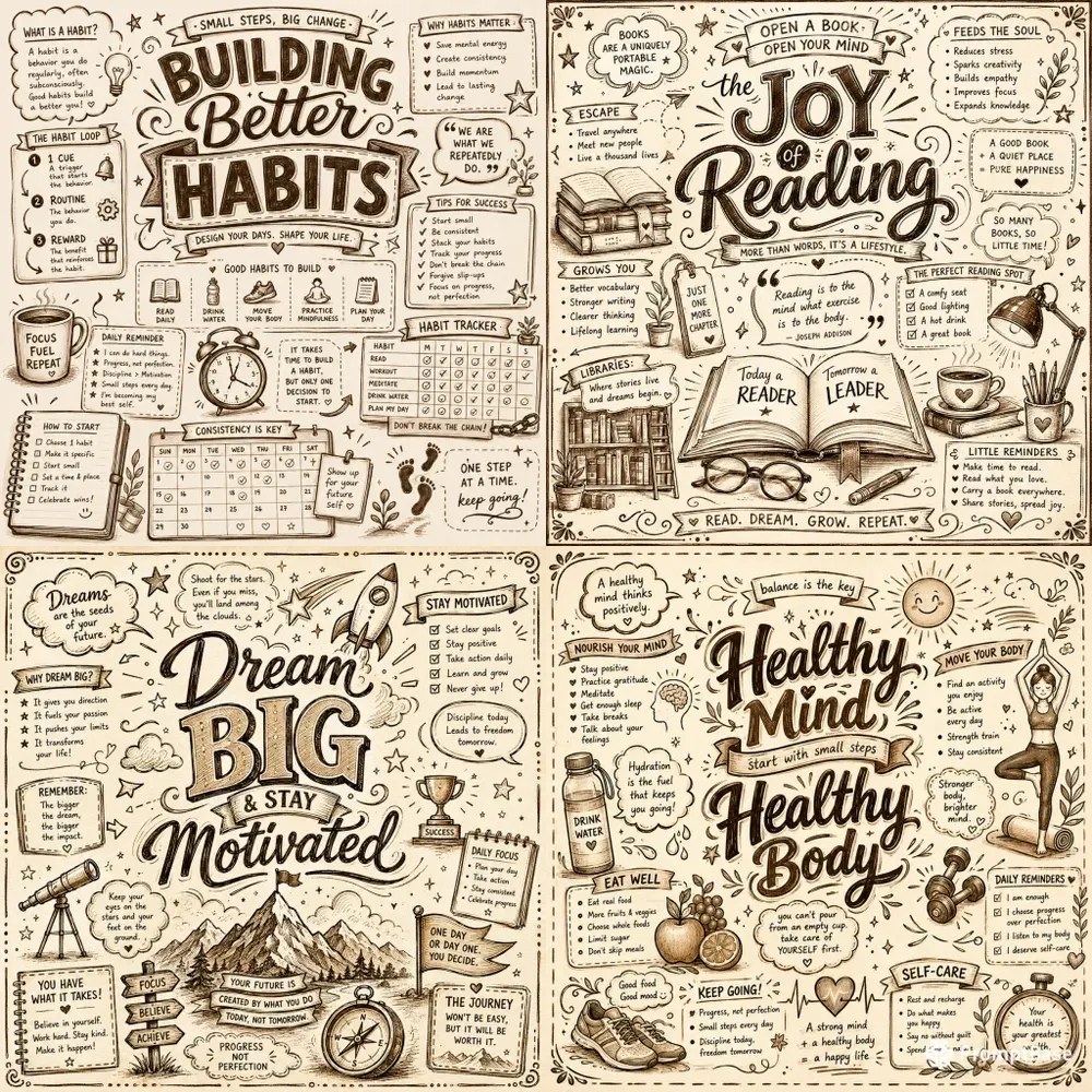 Creative Sketchnote Posters