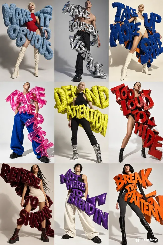 Wearable Word Sculptures