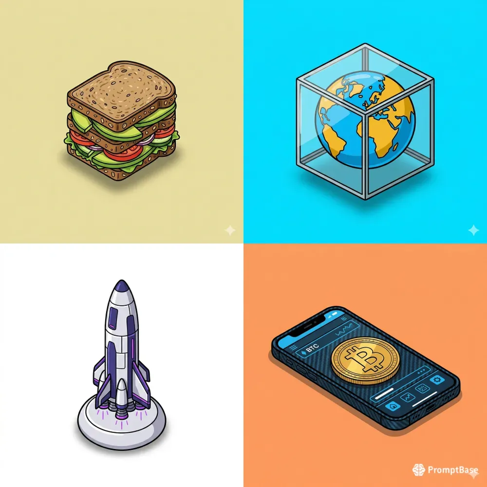 Isometric Startup Icons
