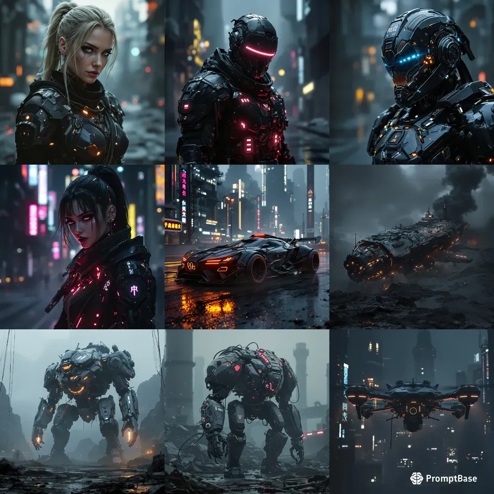 Futuristic Cyberpunk Scifi Dystopian Art