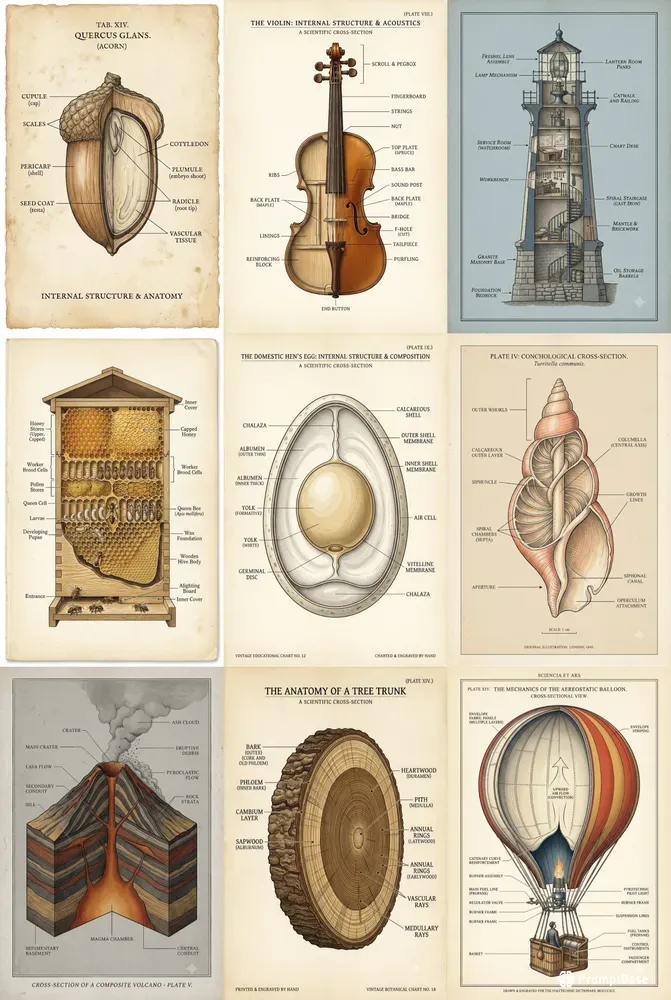 Crosssection Anatomy Chart Studios
