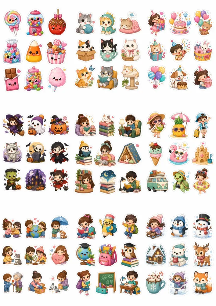 Premium A4 Sticker Sheet Generator