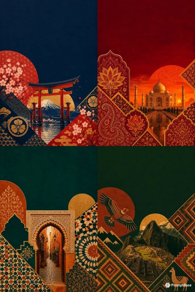 World Heritage Editorial Poster Style