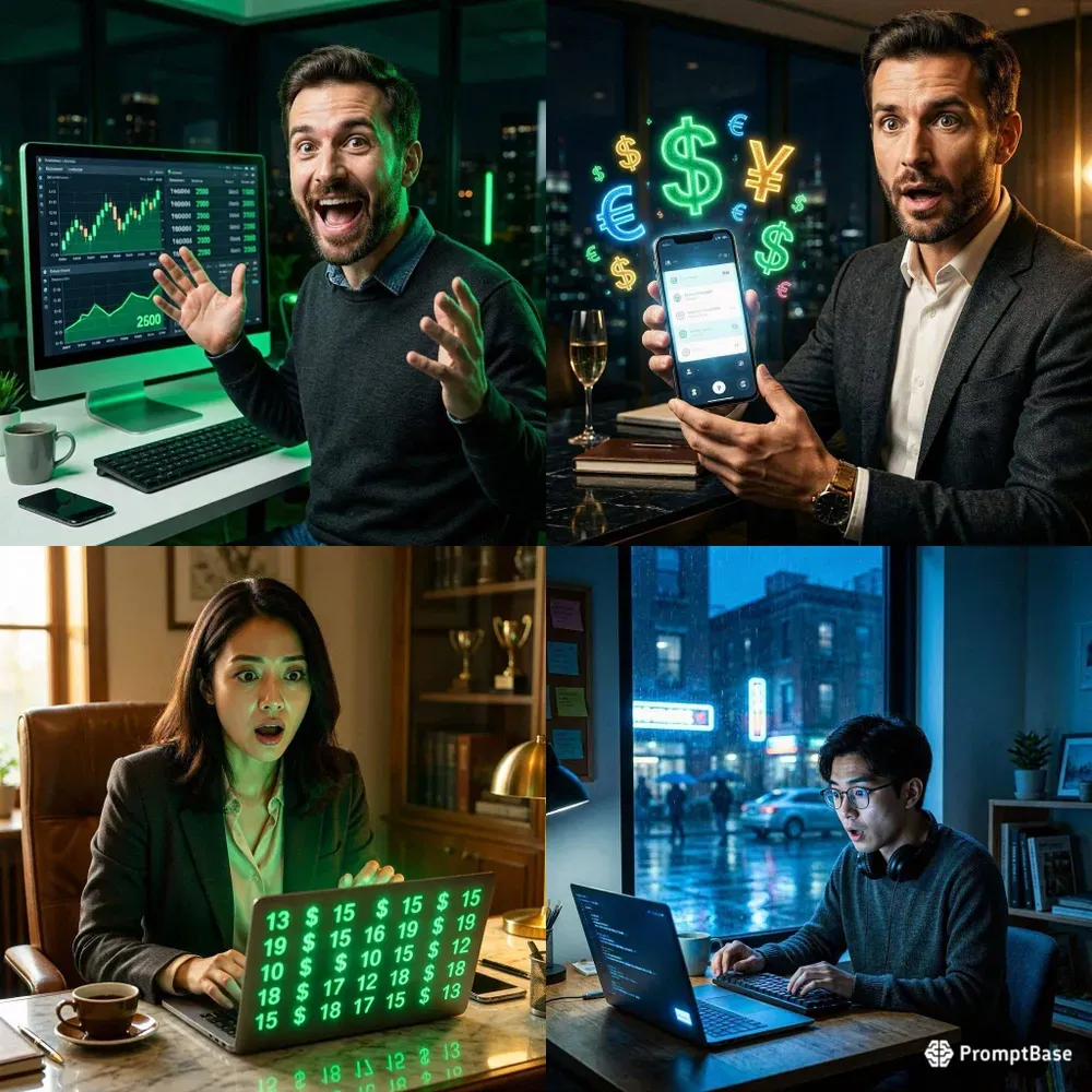 Viral Money Reaction Thumbnails