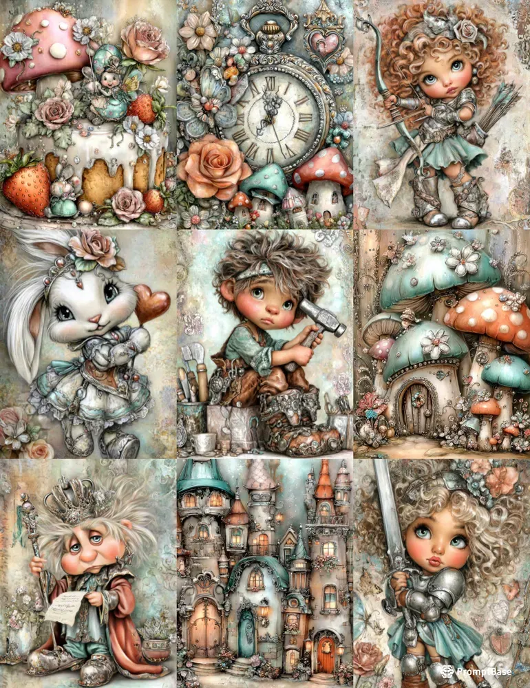 Alice In Medieval World Junk Journals