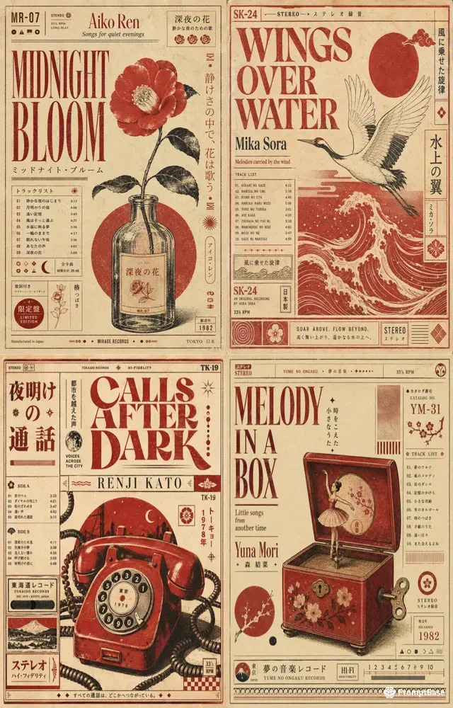 Retro Tokyo Album Posters
