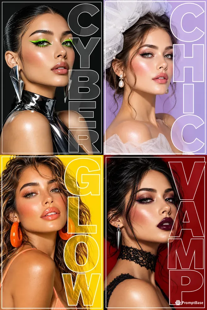 Bold Typography Fashion Portraits