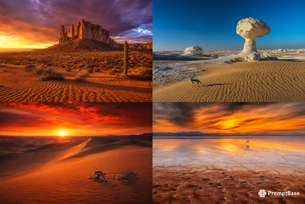 Cinematic Desert Landscape Photography
