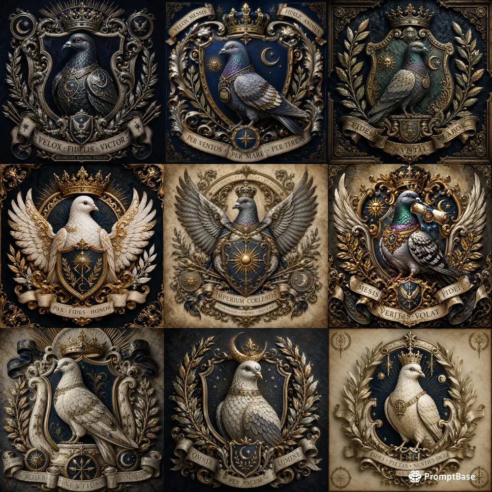 Aesthetic Pigeon Crest Generator