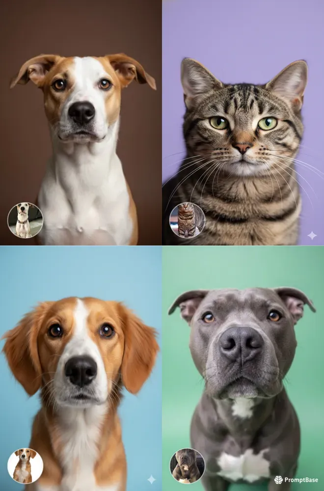 Pet Studio Portraits