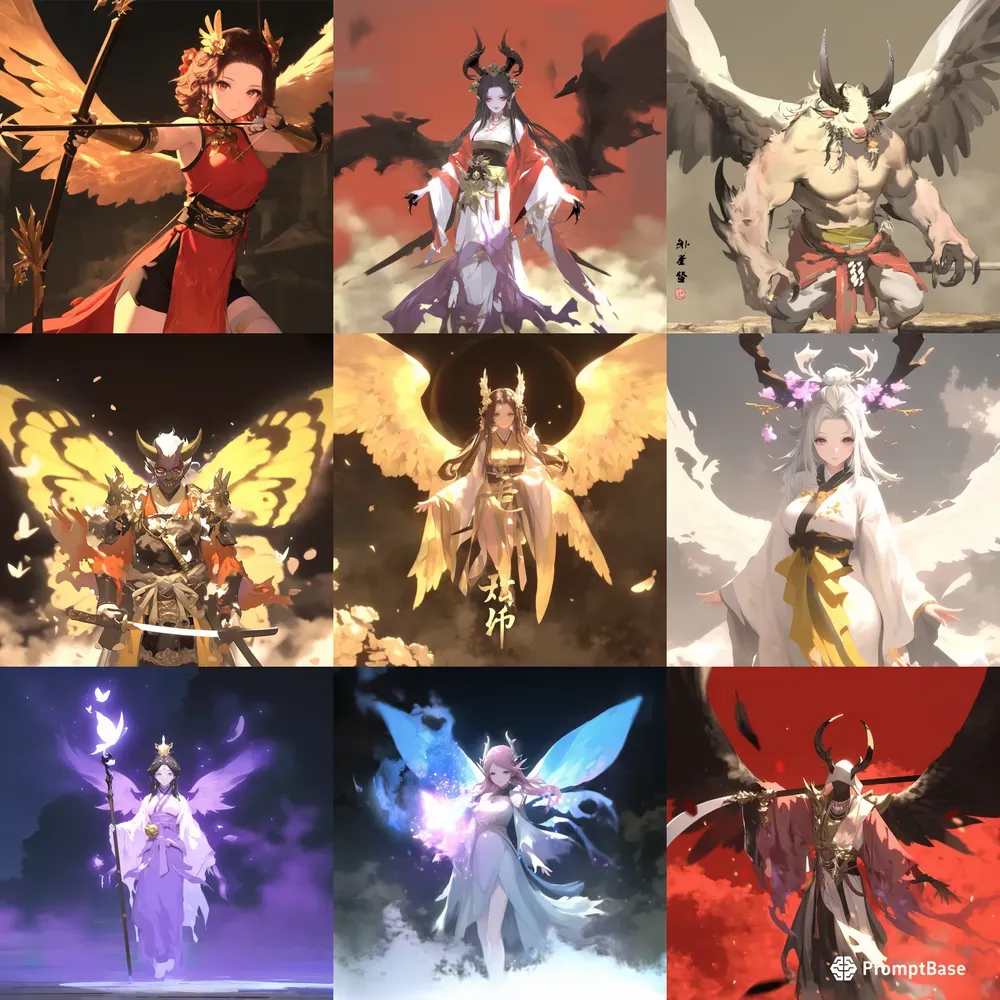 Fantasy Winged Characters Collection