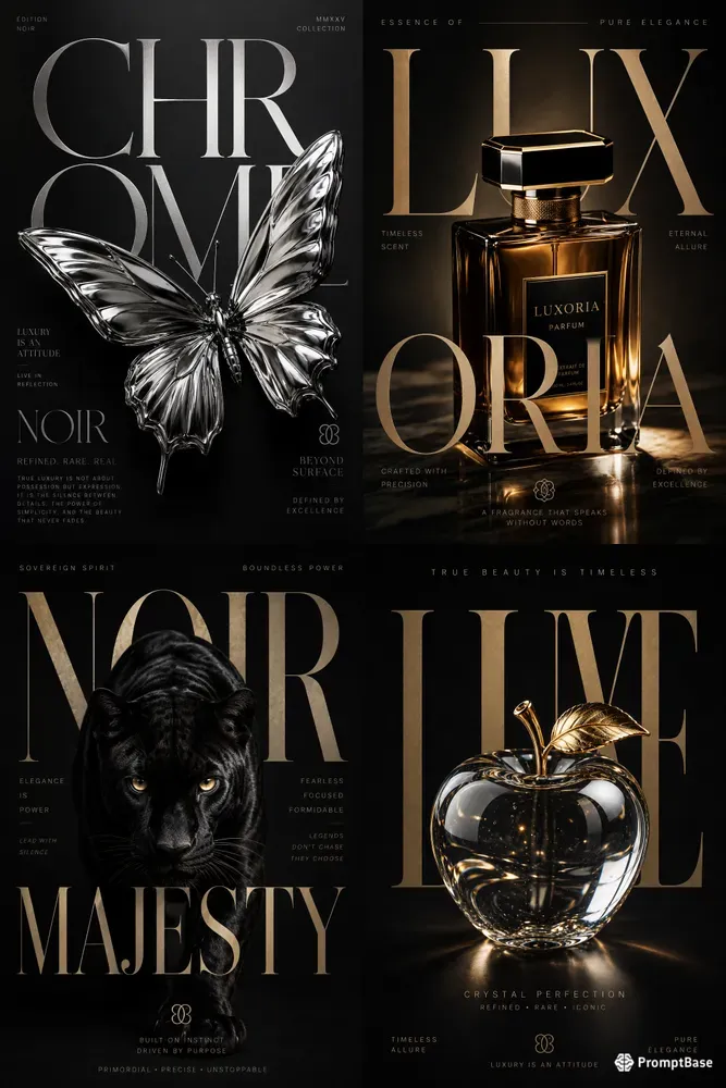 Luxury Typography Posters