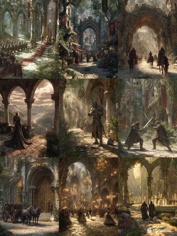 Immersive Epic Fantasy Scenes