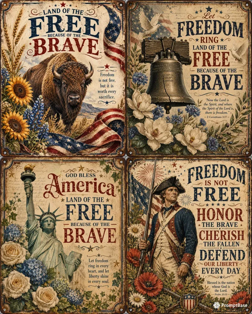 Americana Vintage Poster Art
