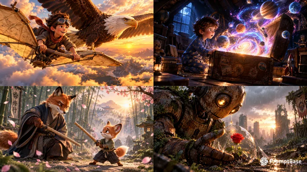 Micro Cinematic Story Art Generator