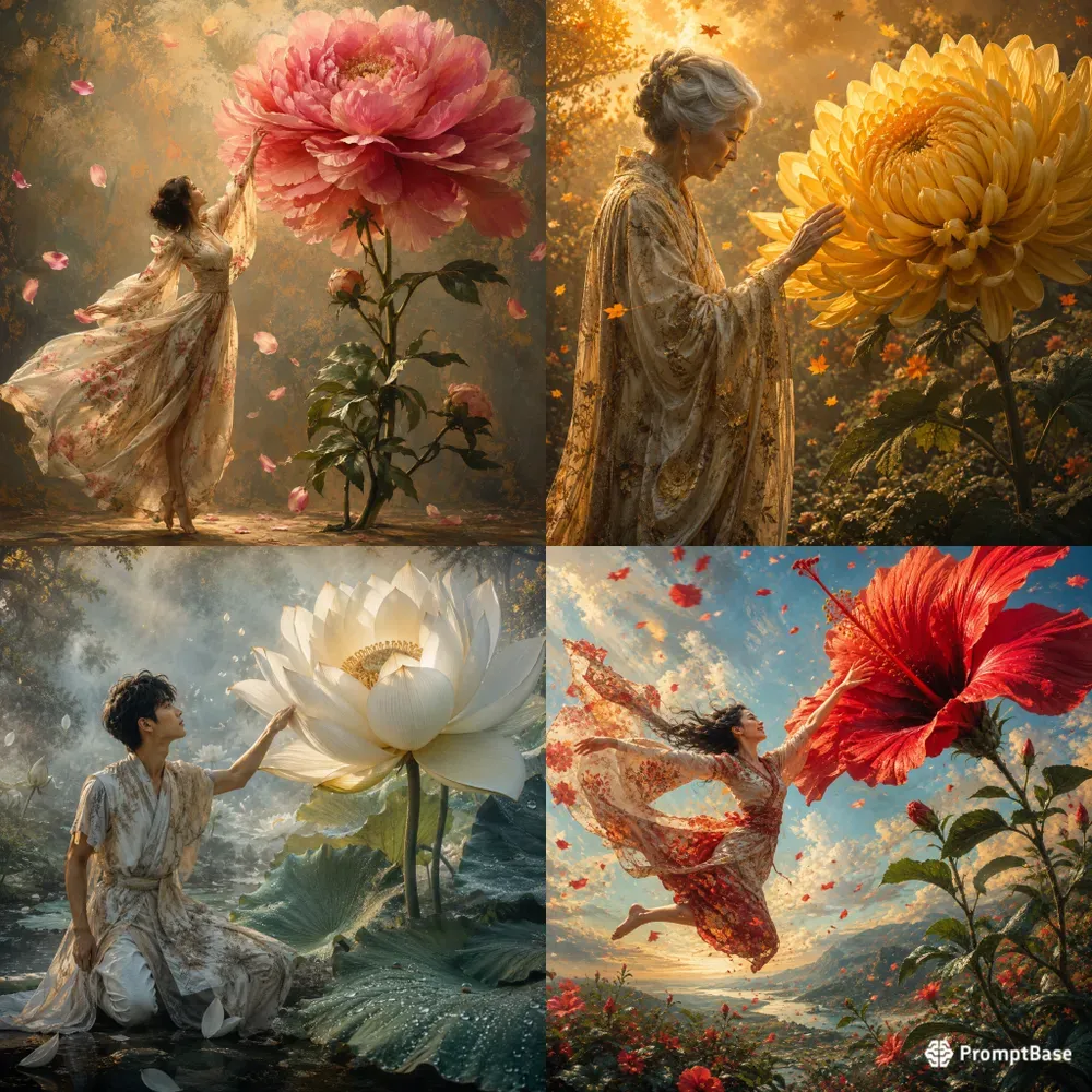Reaching For Petal Skies