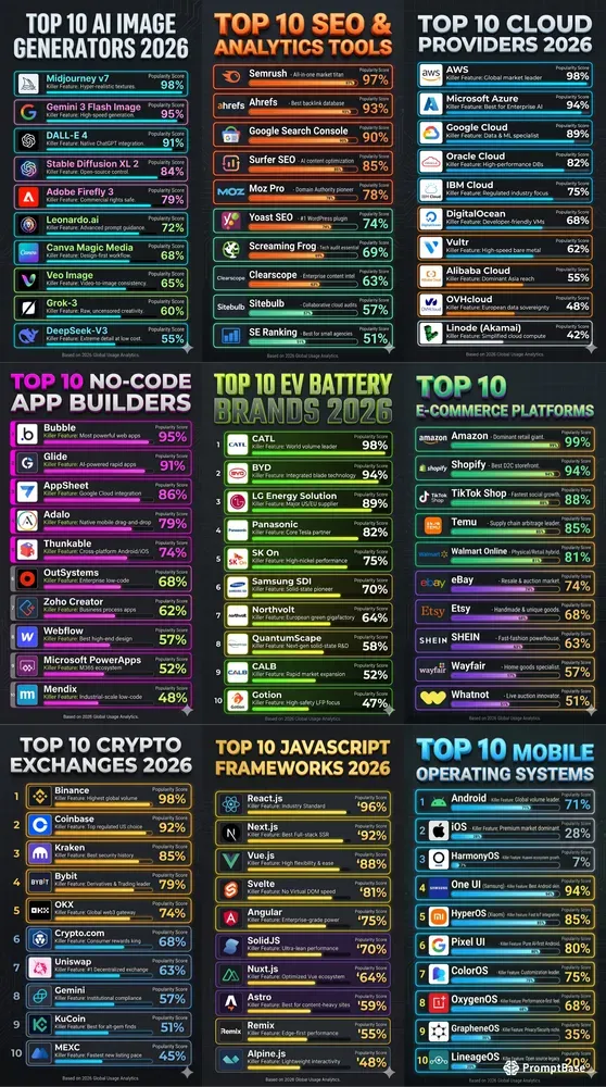 Sleek Data Infographic Rankings
