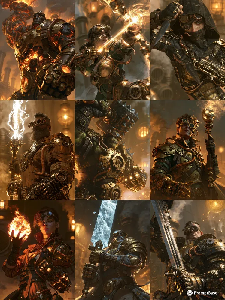 Steampunk Fantasy RPG Characters
