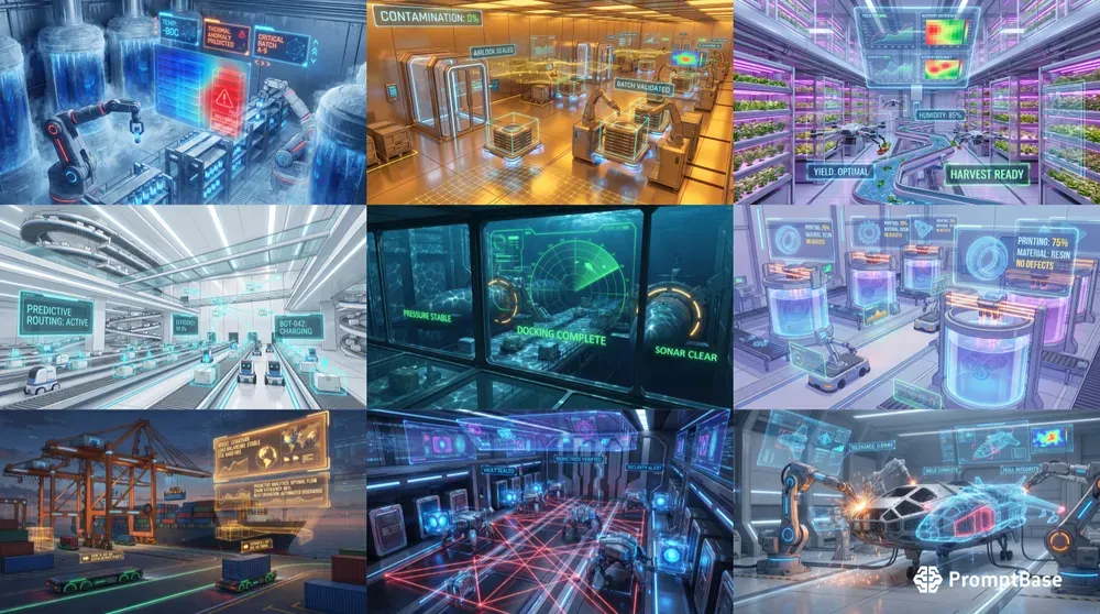 Anime Smart Cities Control Rooms